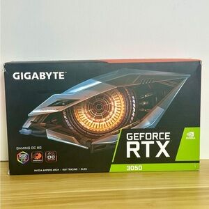 NVIDIA GeForce RTX 3050 Graphics Card - Black and Green